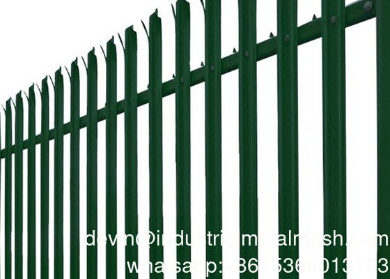 Fence metallo di palisata D e W forma di recinzione di sicurezza di palisata sistema