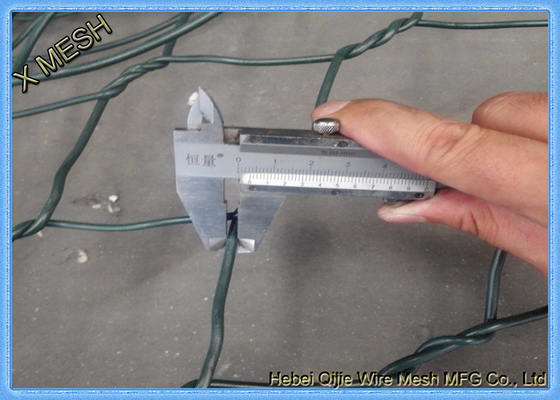 Il PVC ricoperto zinca Mesh Gabion Barrier Basket saldato galvanizzato ricoprente di alluminio per i militari