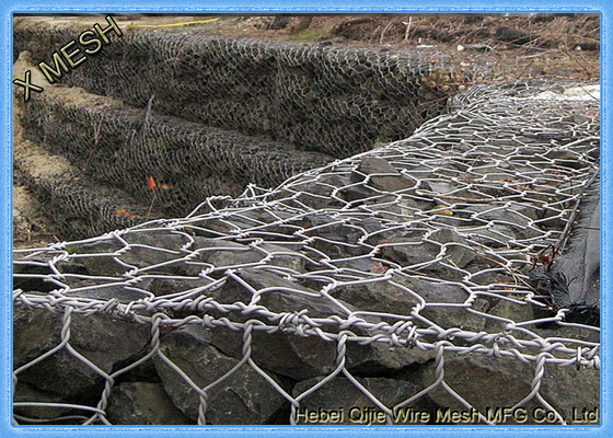 Canestri galvanizzati immersi caldi standard del gabbione del materasso di ASTM A975 Reno per i progetti del controllo dell'erosione