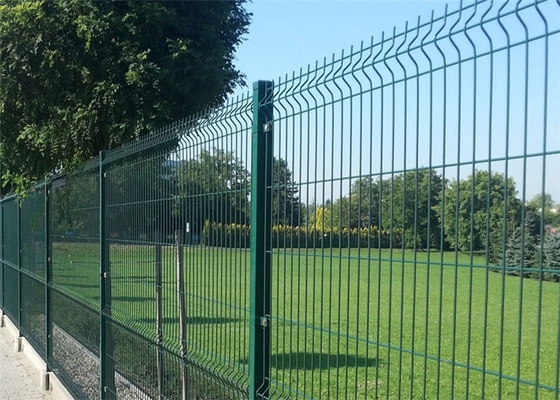 Il PVC verde ricoperto ha saldato il recinto/della rete metallica recinzione curva 3D della rete metallica