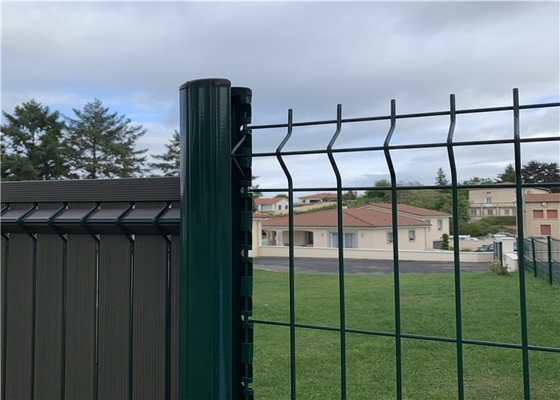 pannelli proteggenti del recinto di acciaio del PVC della maglia rivestita curvi 3D del filo per alta sicurezza