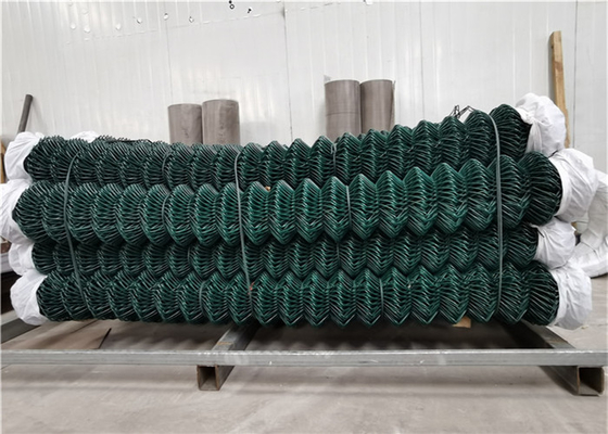 La polvere del PVC ha ricoperto il recinto del collegamento a catena galvanizzato 50x50mm di 5mm