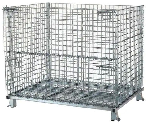Nastro metallico pieghevole industriale 500kg Mesh Basket